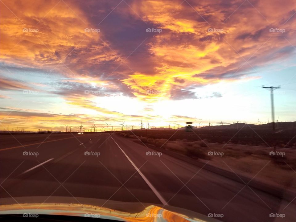 Dusky Skyline @ Mojave desert