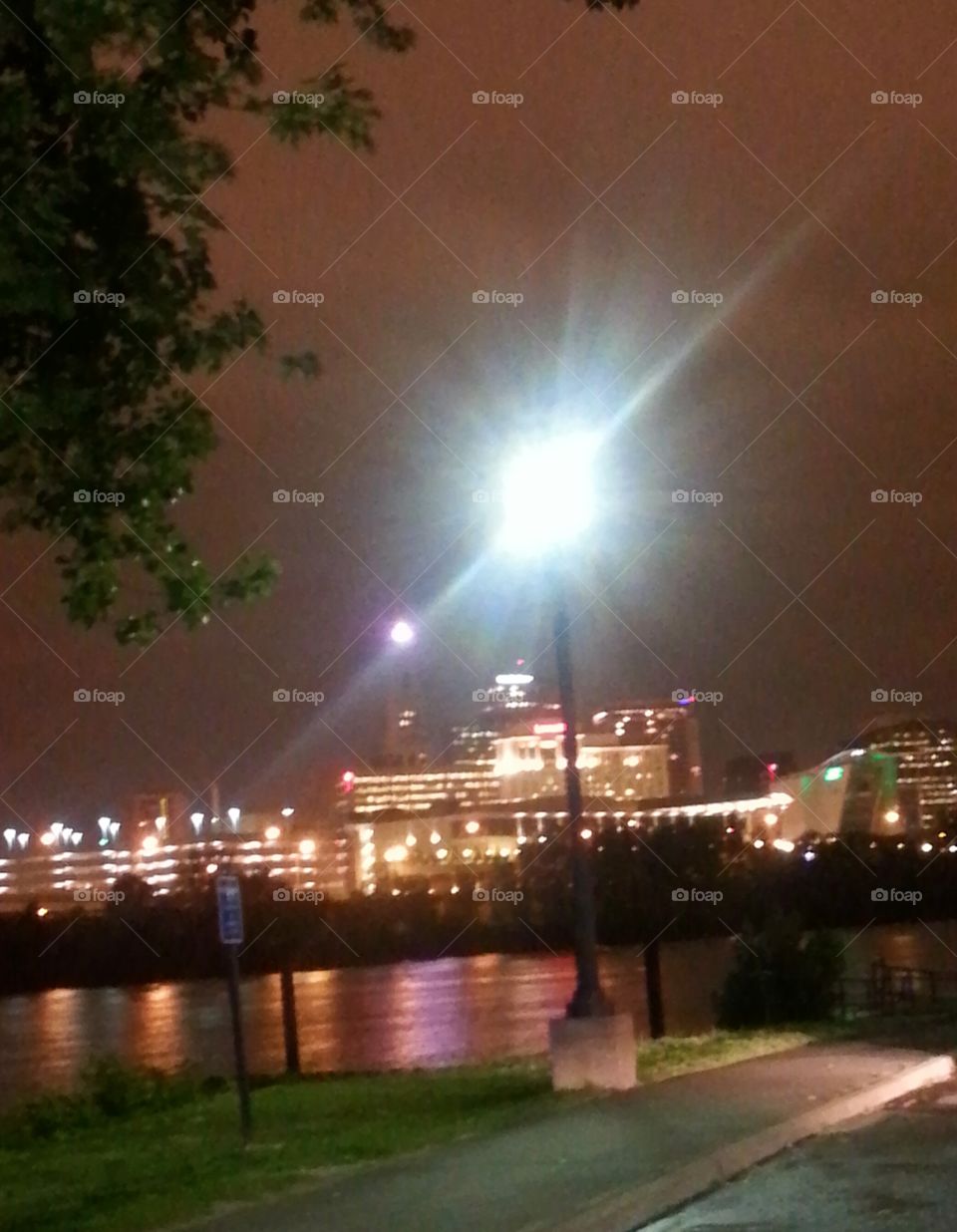 Bridge, City, Water, Evening, Light