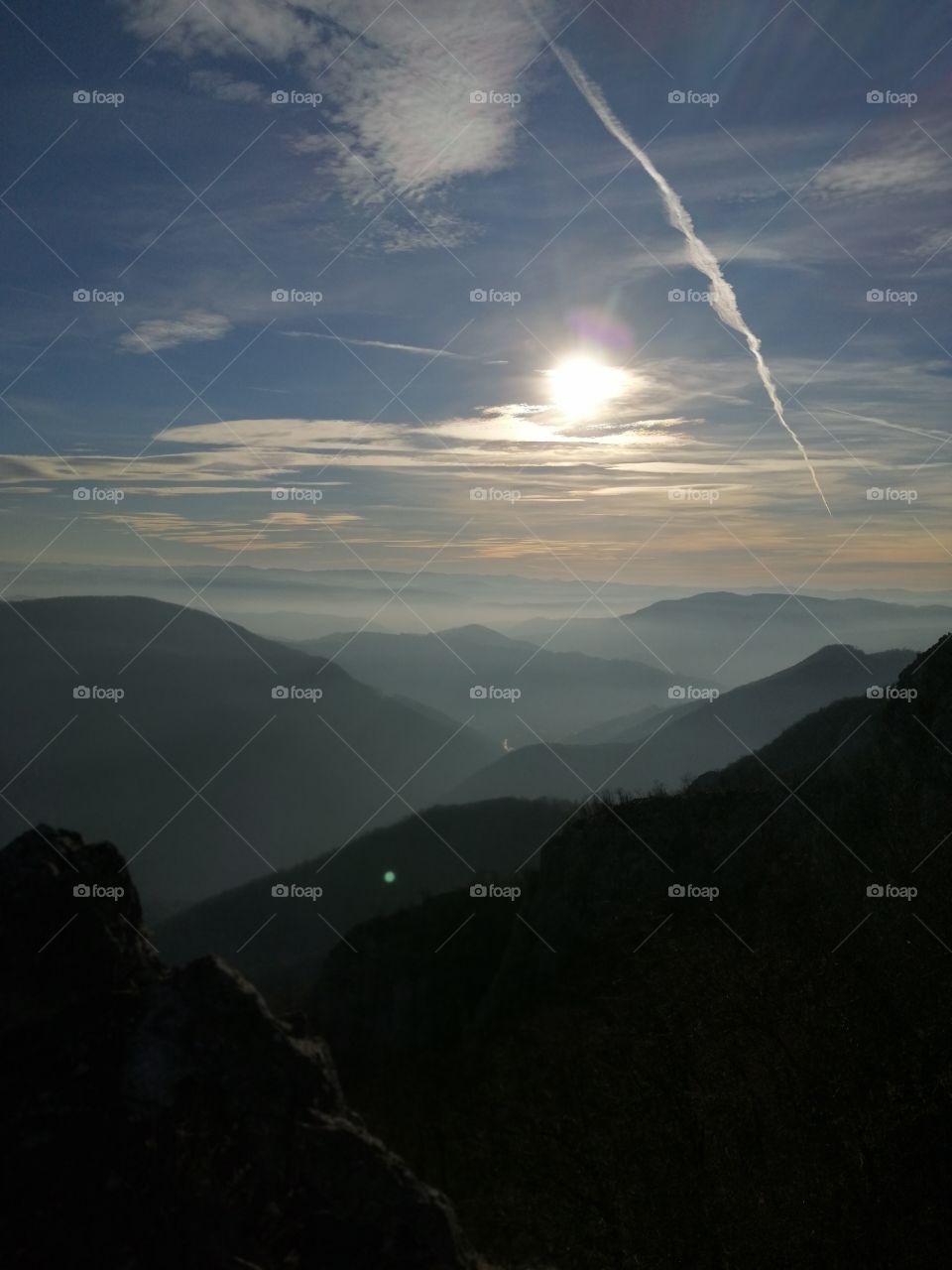 View from the high mountain