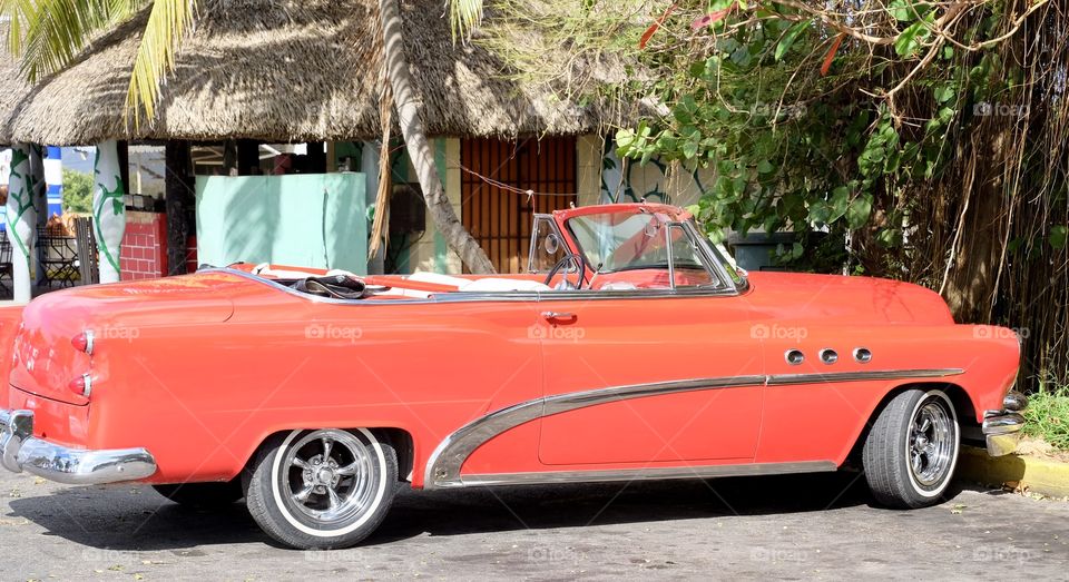 Car from 1950s in Havana, Cuba