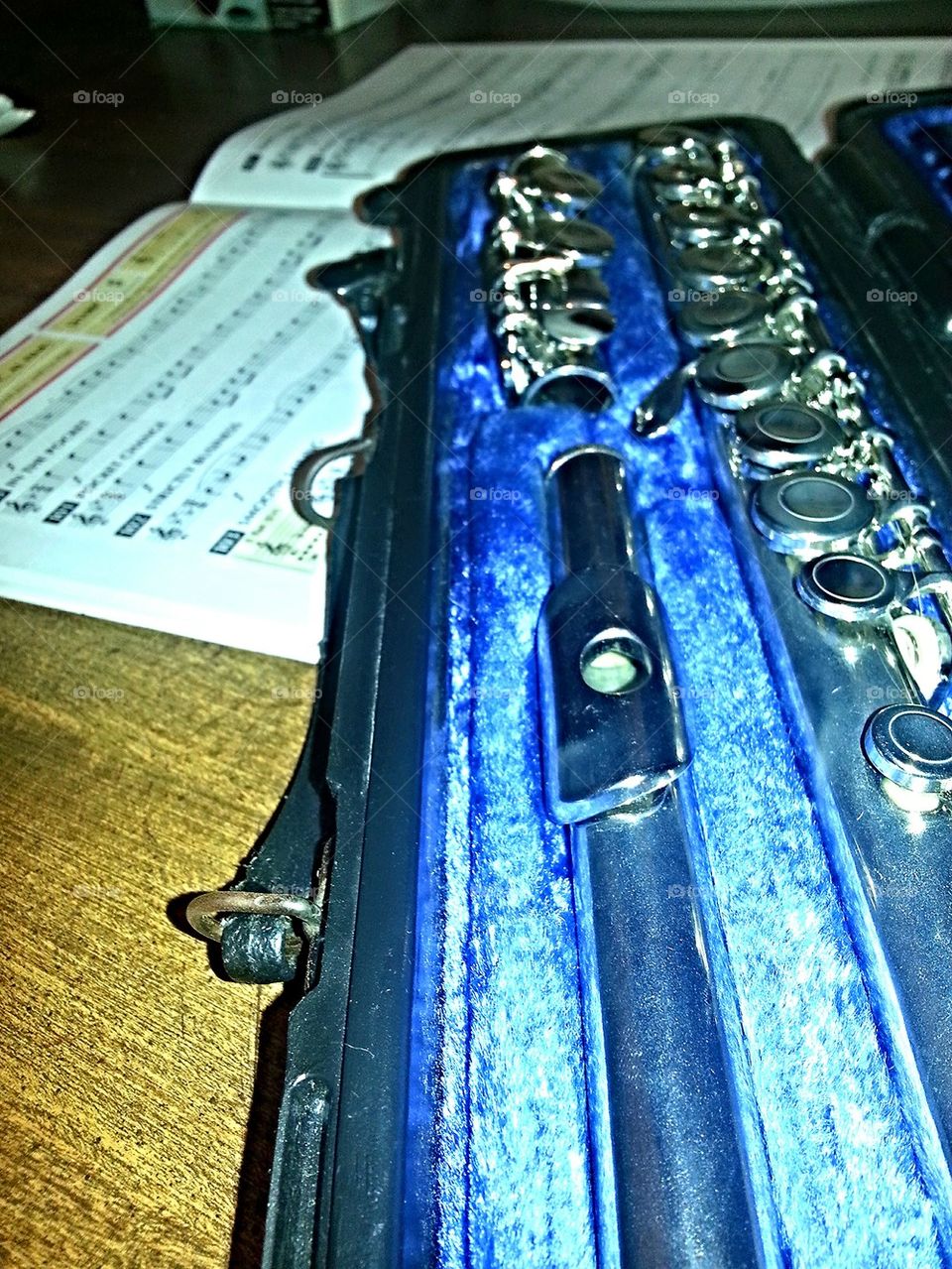 Flute and Music Notes