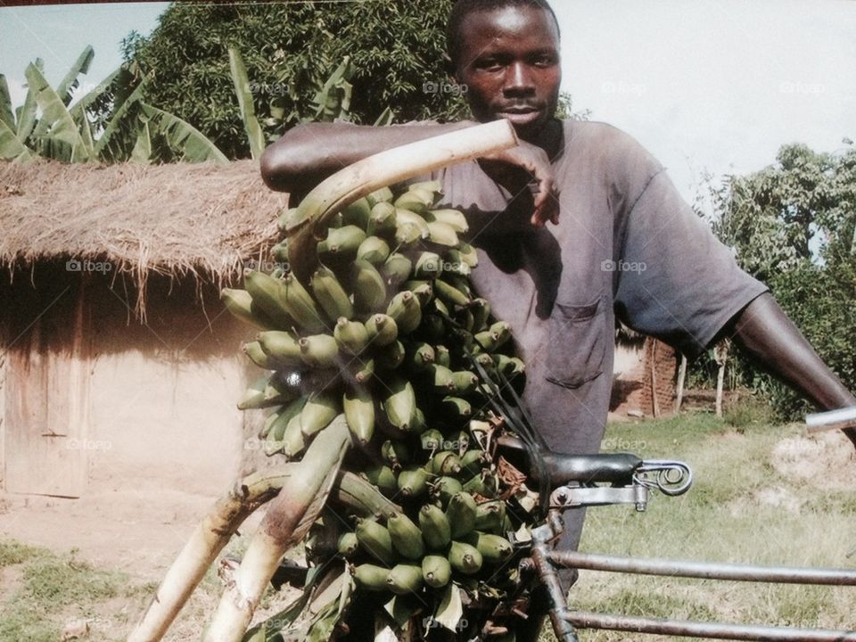 African banana grower