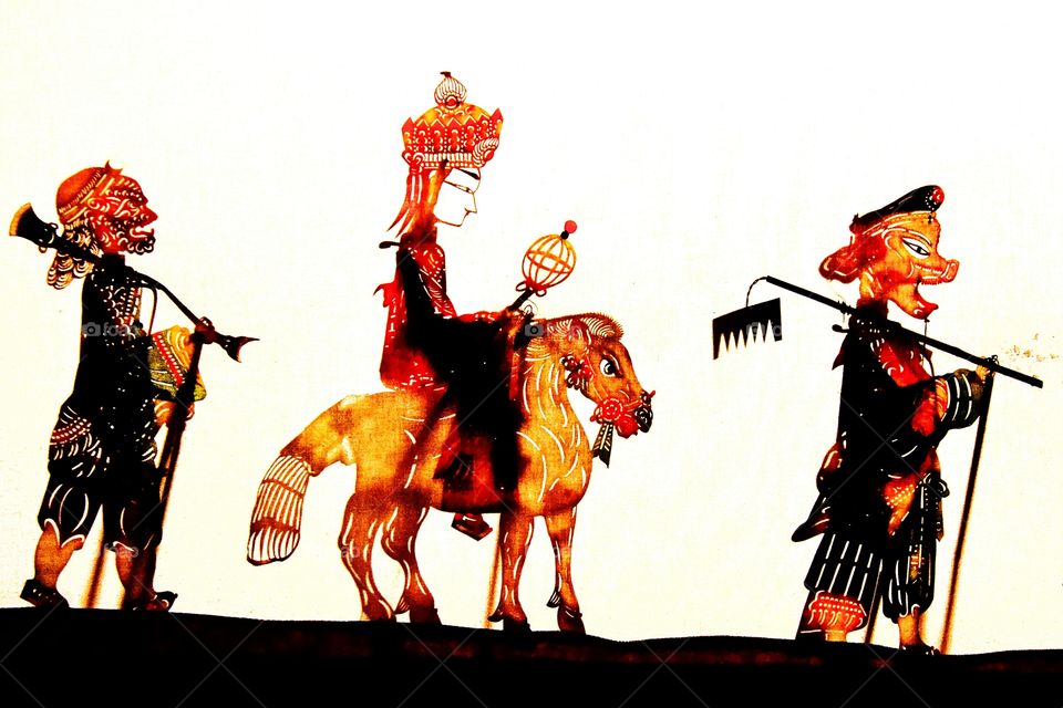 Shadow puppets. Traditional Chinese shadow puppets at Muslim Street in Xi'an.