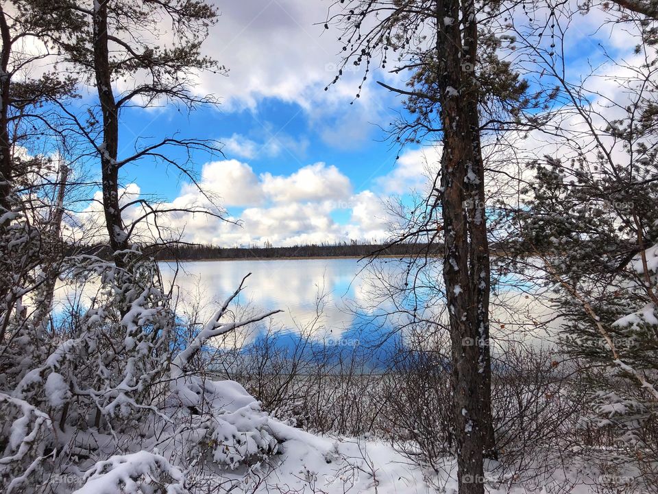 Start of winter on the prairies