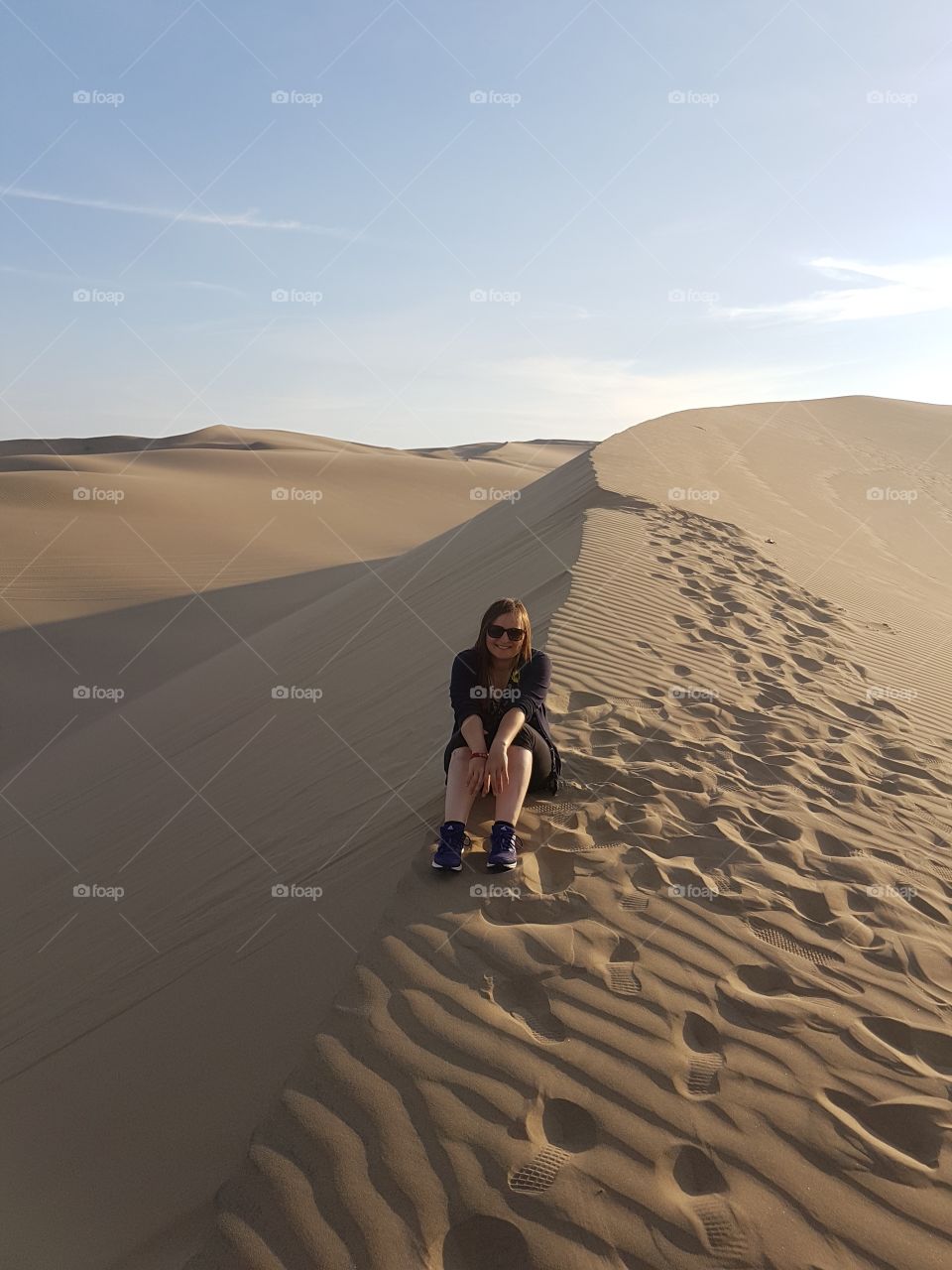 Girl in a desert