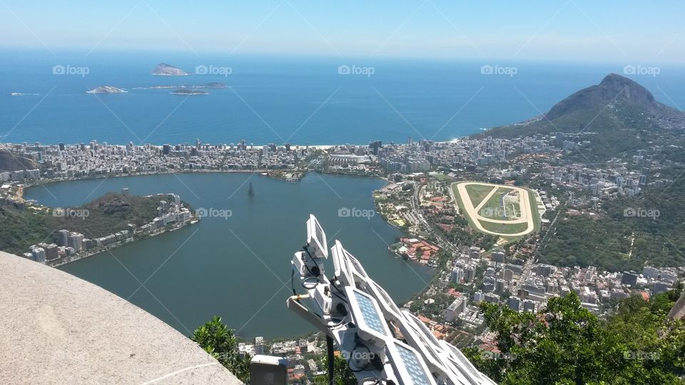Vista do RJ. Vista do Cristo Redentor para a cidade do Rio de Janeiro