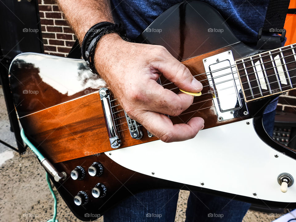 Playing The Guitar