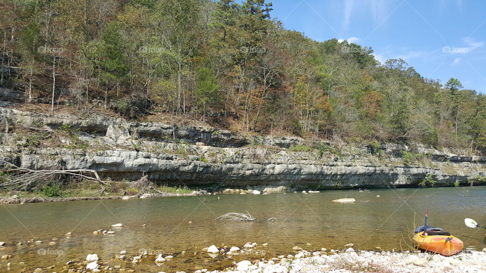It's Fall and the leaves are starting to change.  It was a great day to enjoy a float.