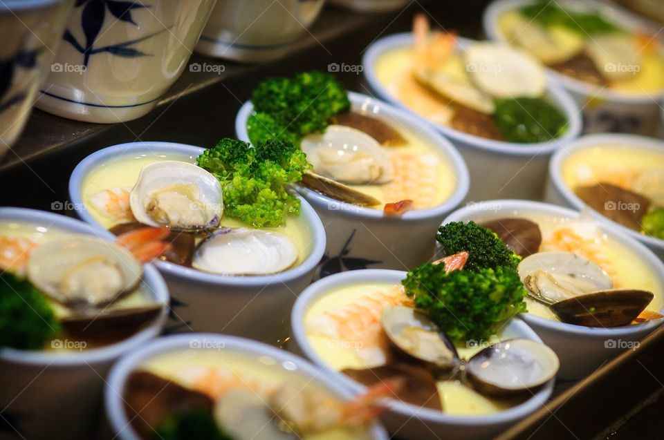 Clam soup at a Taiwanese night market. 