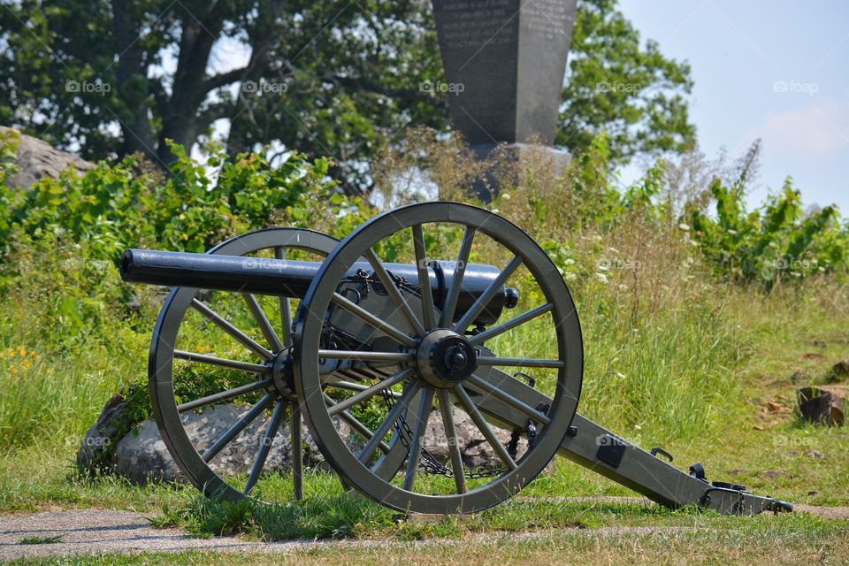 Cannon at Gettysburg. Historical Gettysburg!