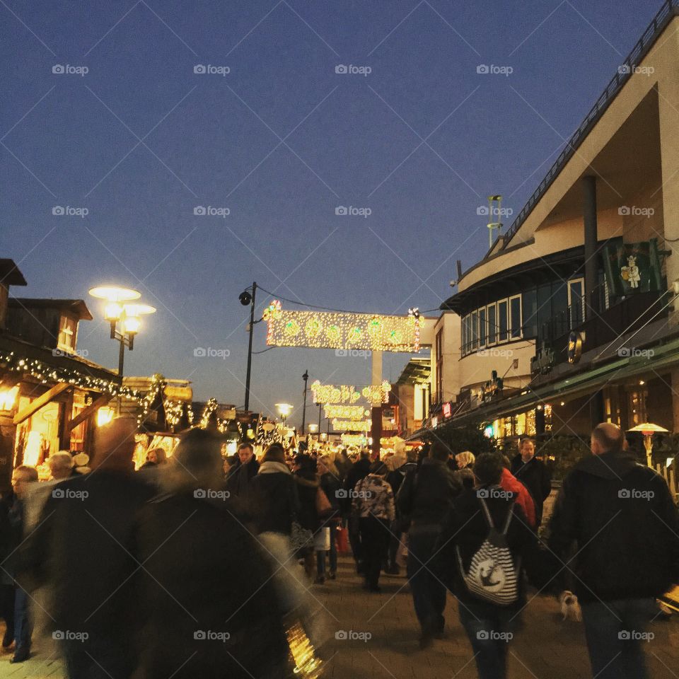 Christmas Market at night
