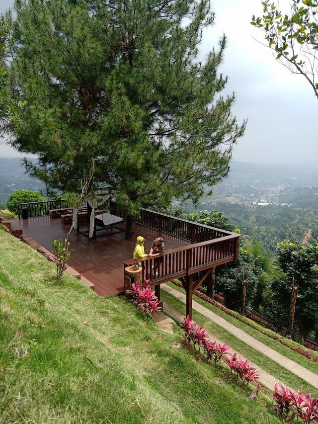 at a terrace