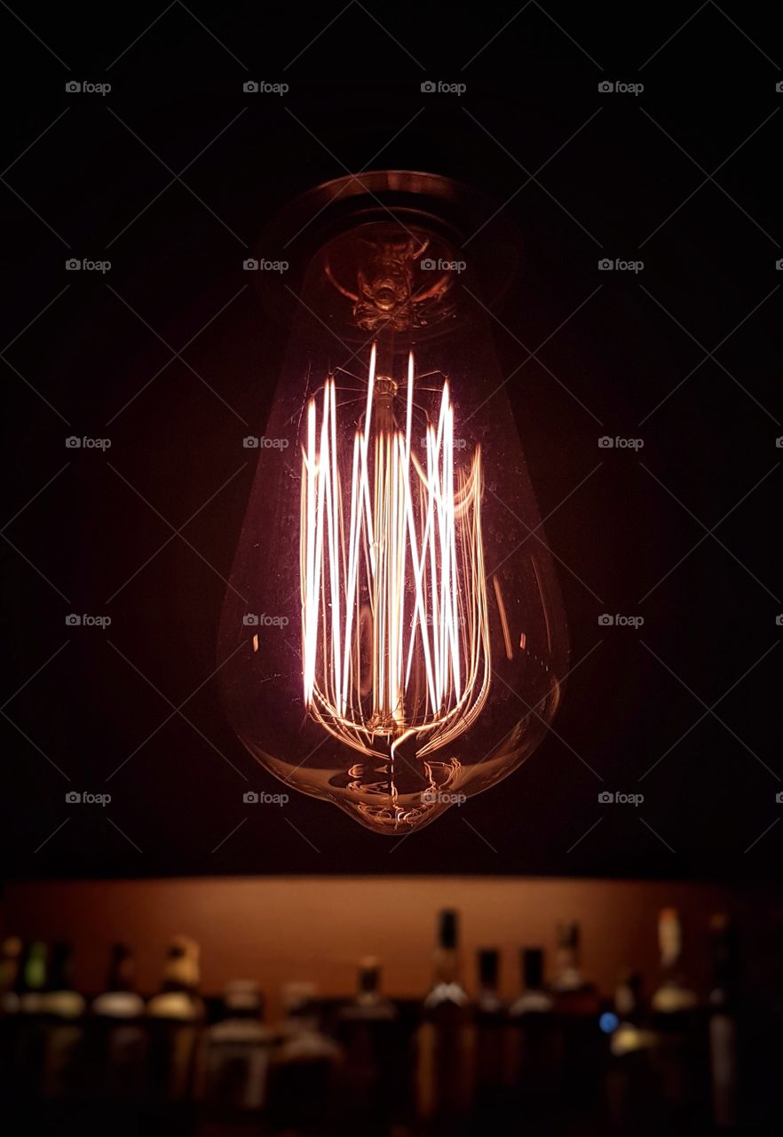tungsten light bulb