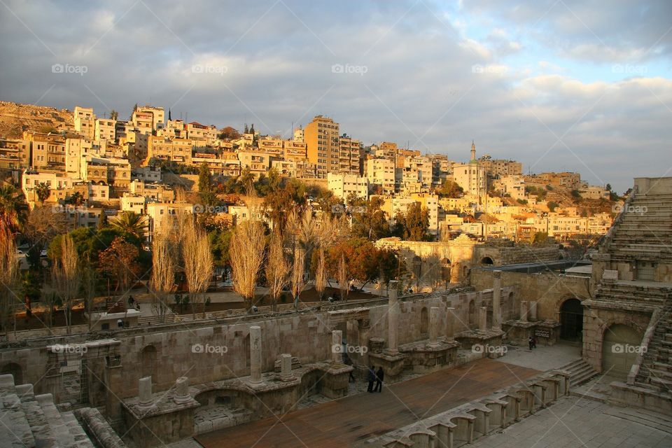 Old city, Roman ruins, Jordan 