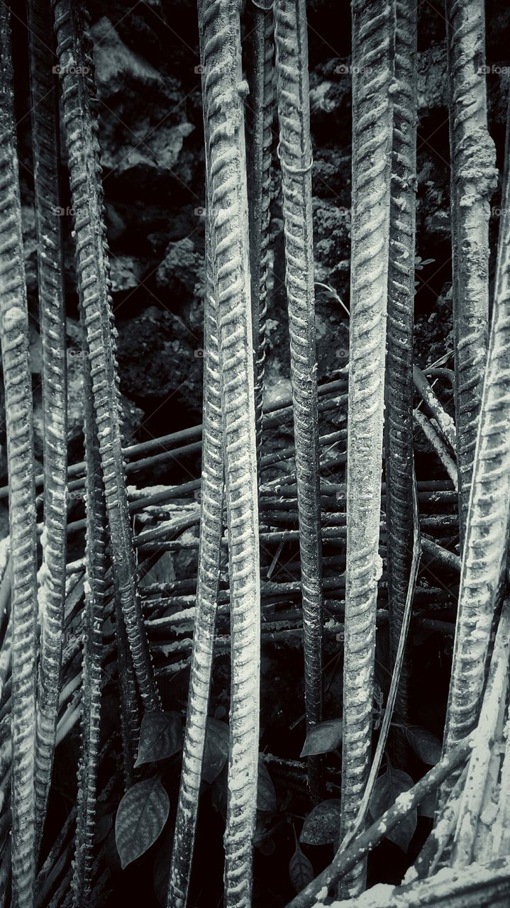 building iron for poles