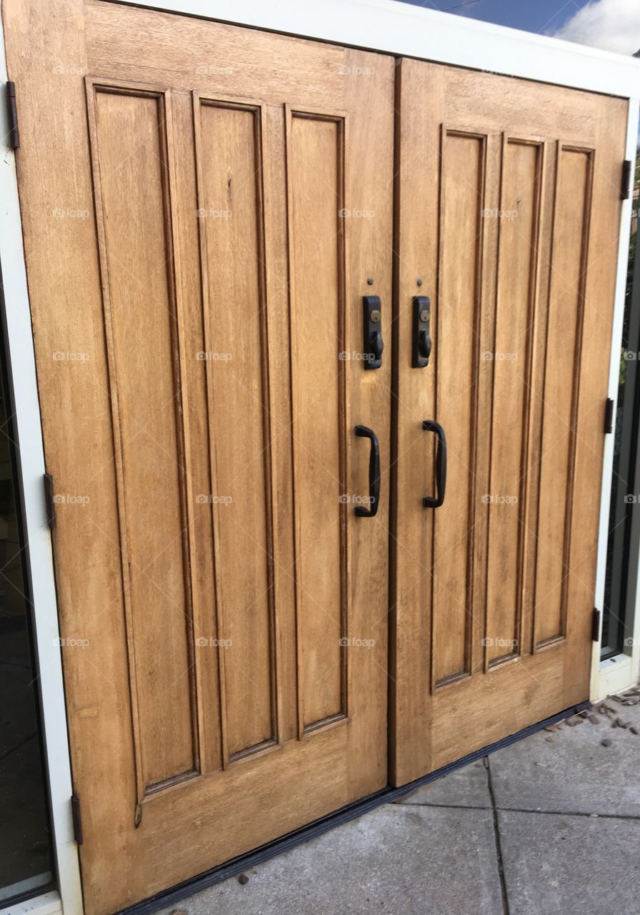 Wooden Door Entrance 