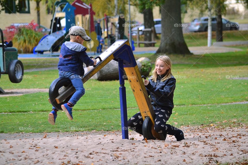 Children at the playground