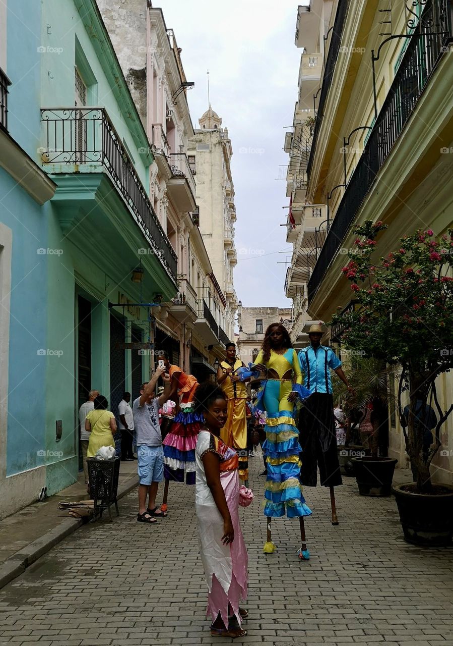 Carnival procession of the streets of Havana 