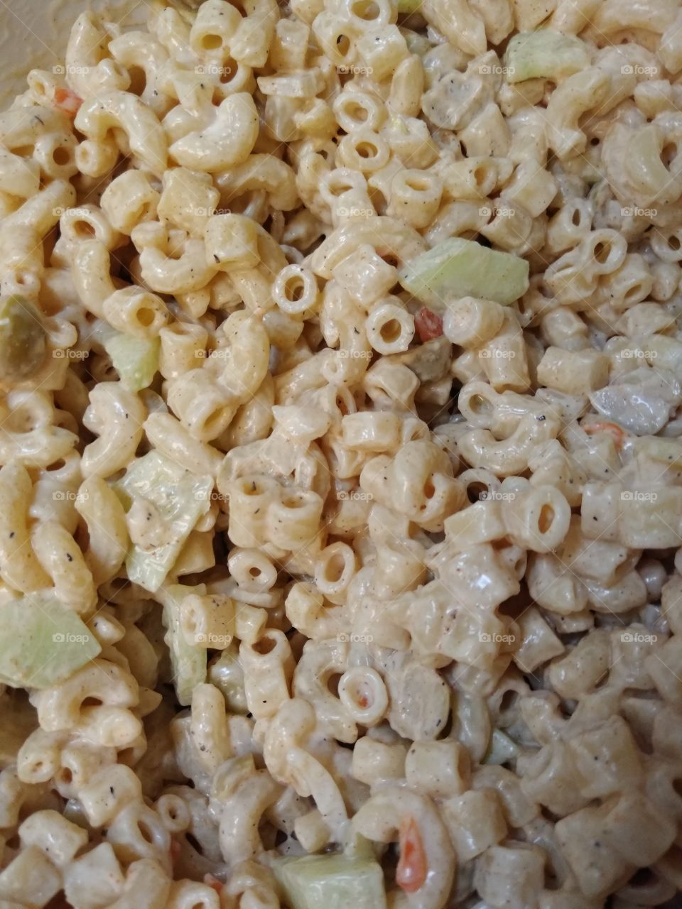 Vegan macaroni salad using vegan mayo
