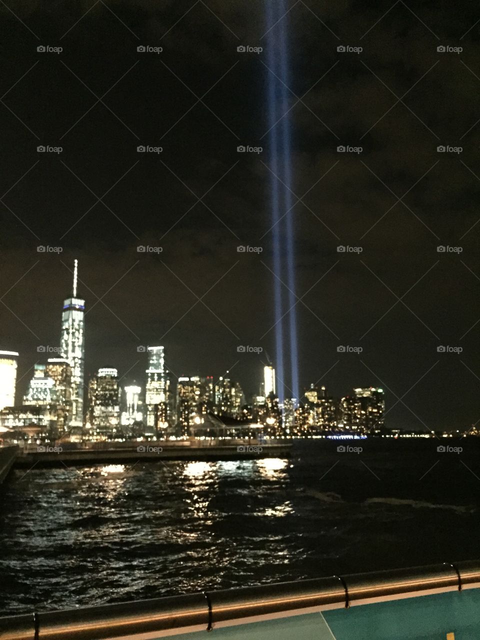 Lights. 9-11 memorial lights