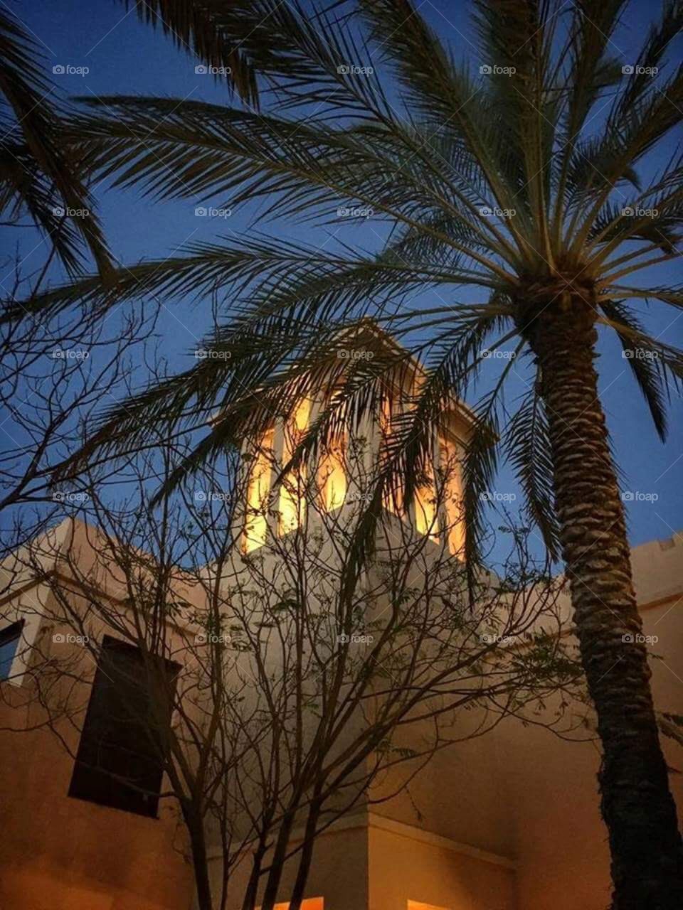 A look at one of the villa towers in Dubai.