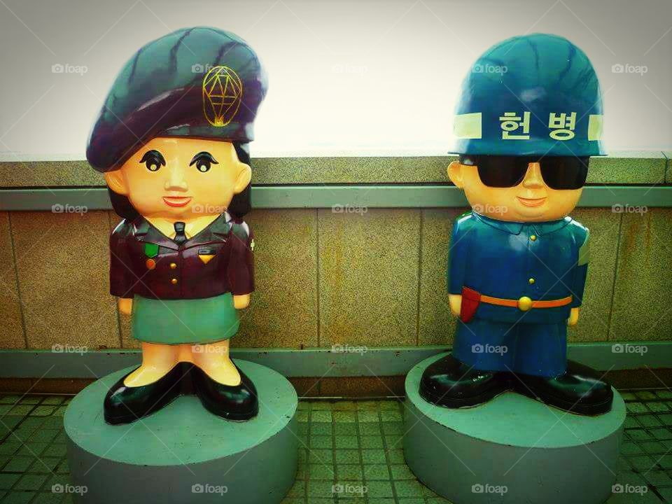 The DMZ in South Korea: Models of North and South Korean Soldiers at the Border of the Two Countries. 2013