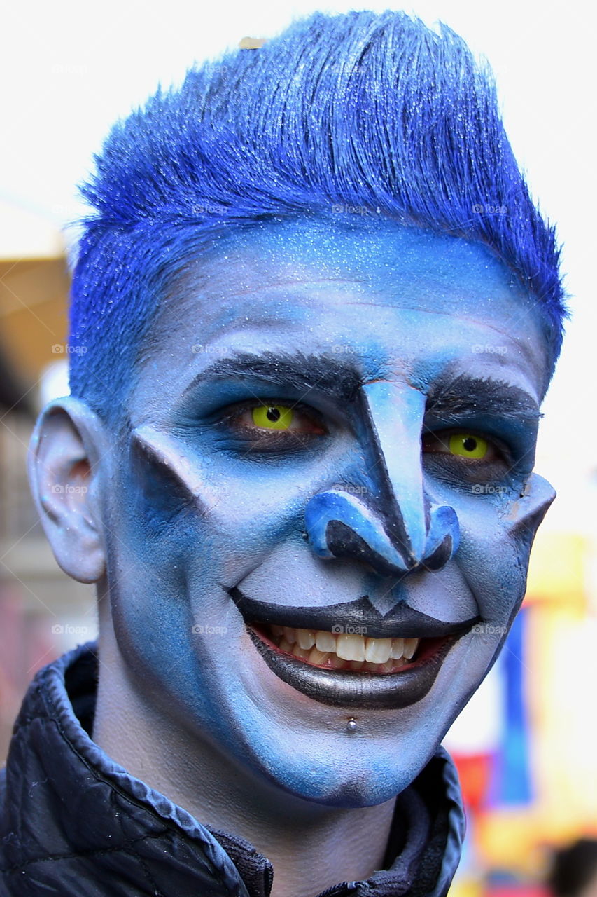 carnival parade. portrait