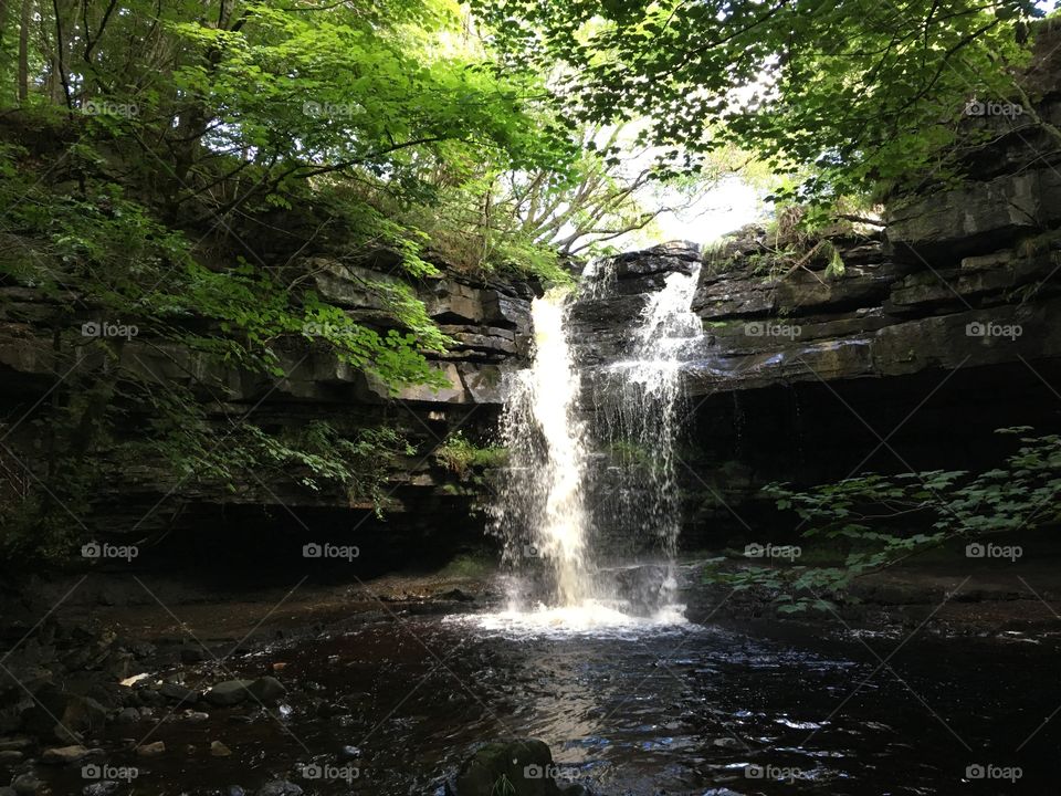 Gibson Cave waterfall