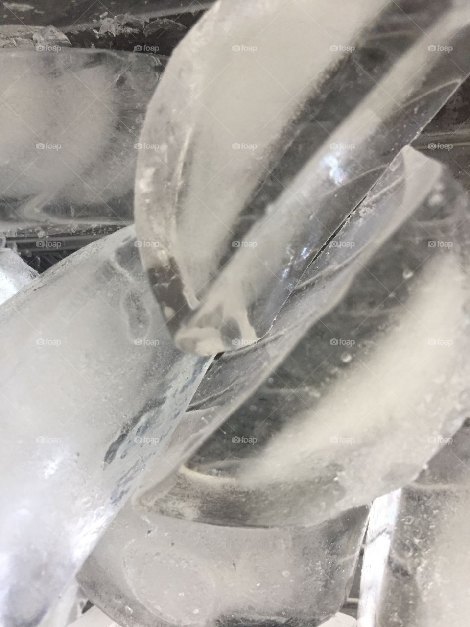 Creative textures 
Ice cubes