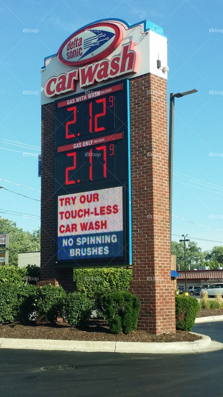 Gas station car wash