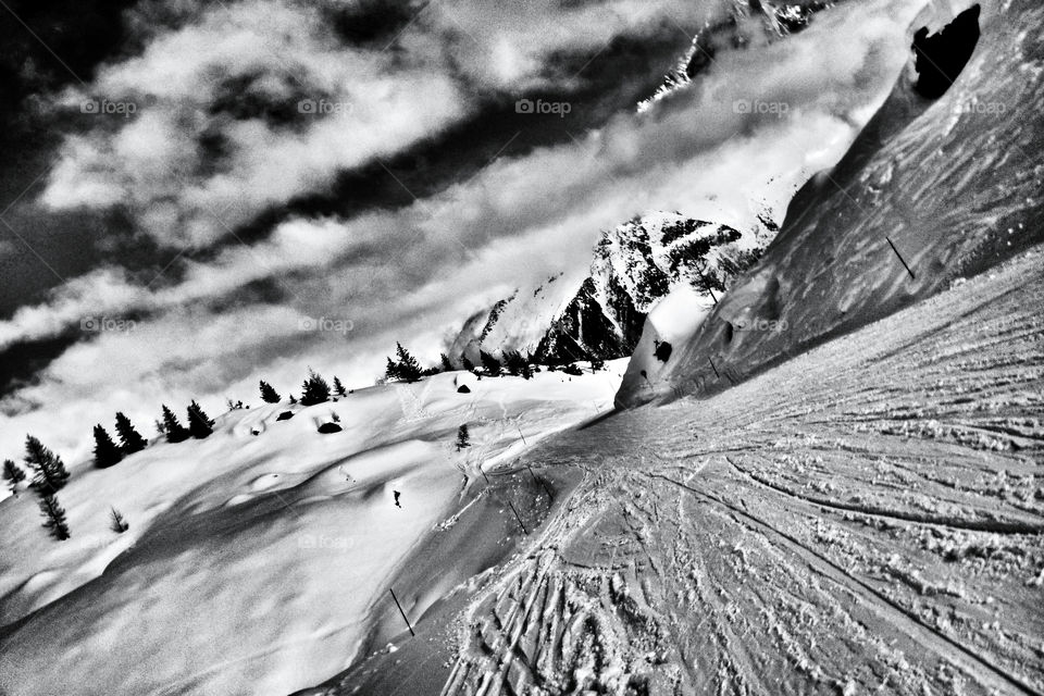 snow italy mountain france by olijohnson