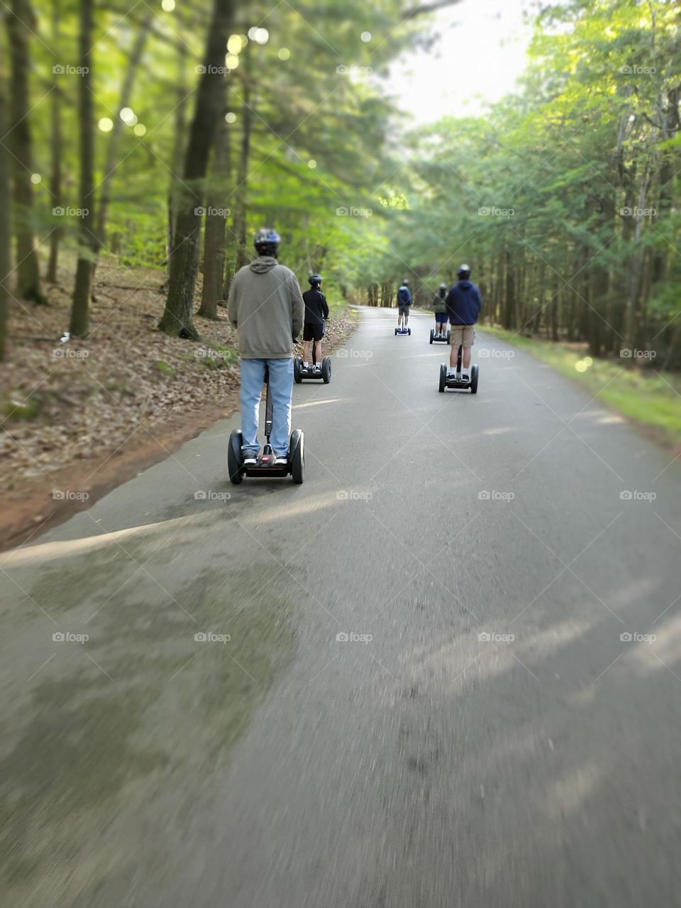 segway through park