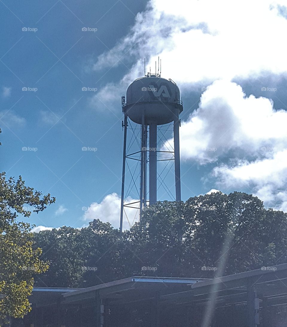 water tower.