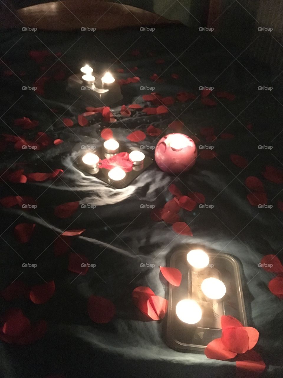 Km romance bed candle 