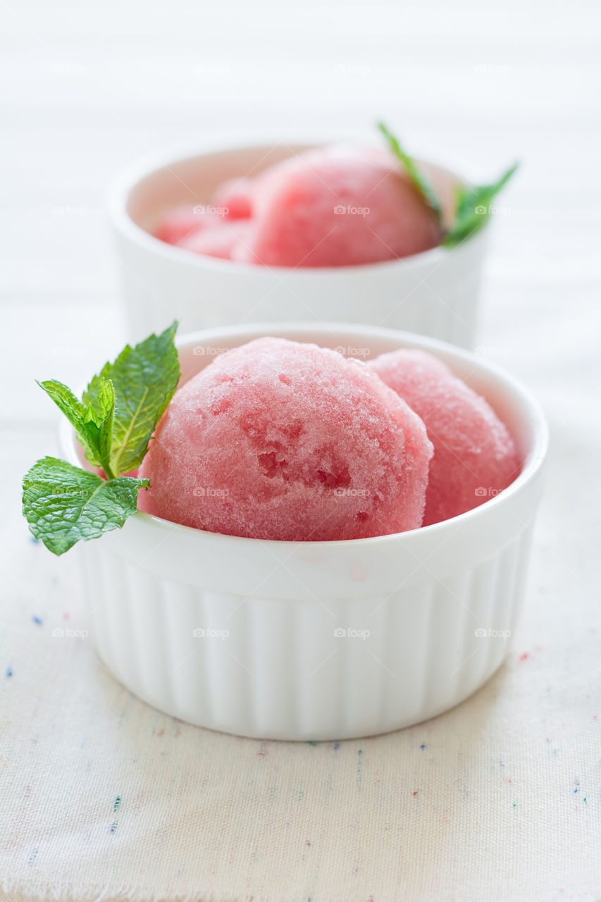 Watermelon ice cream