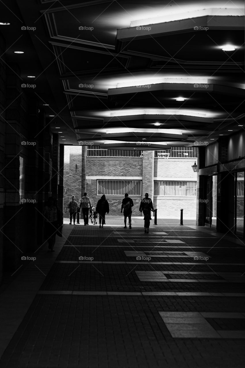 Street photography Middlesbrough dark walk way
