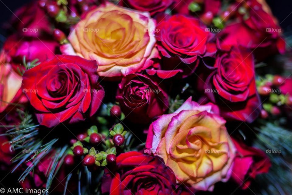 Floral Bouquet Up Close