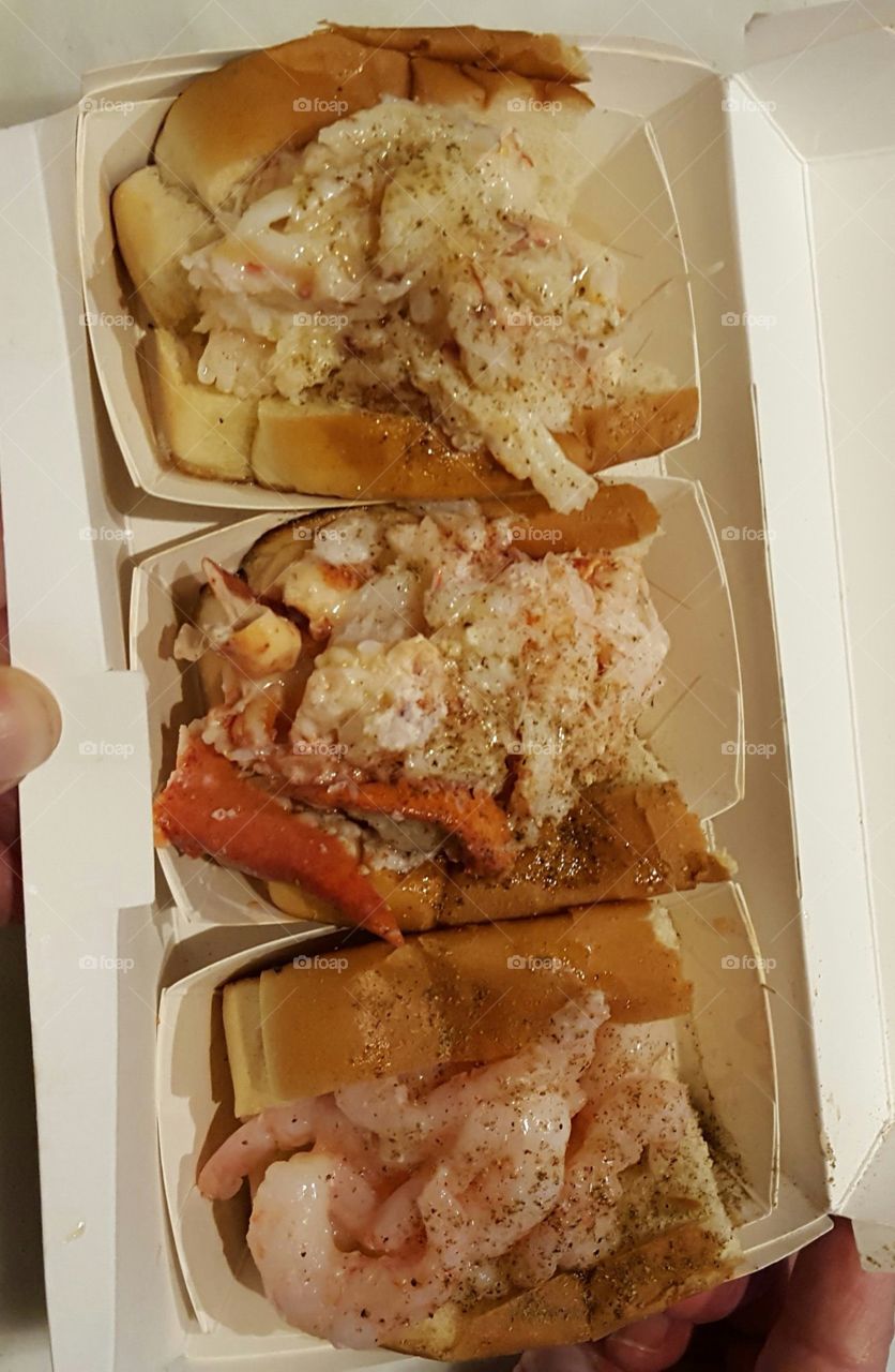 Lobster Shrimp and Crab Subs