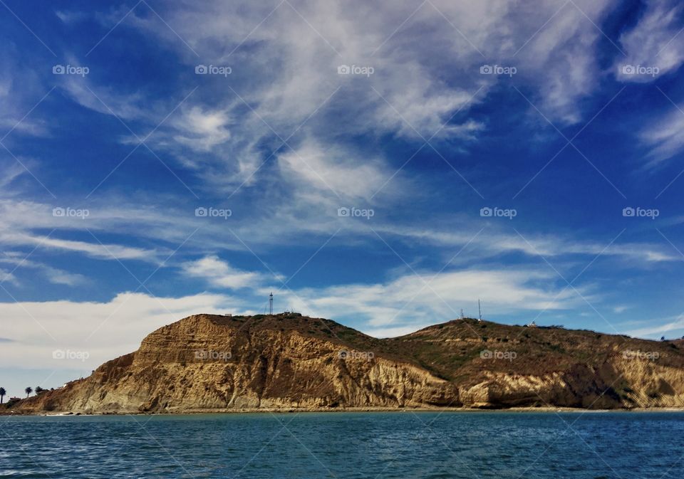 Local Treasures Foap Mission! Point Loma From The Water, Brilliant Blue Skys With Clouds!