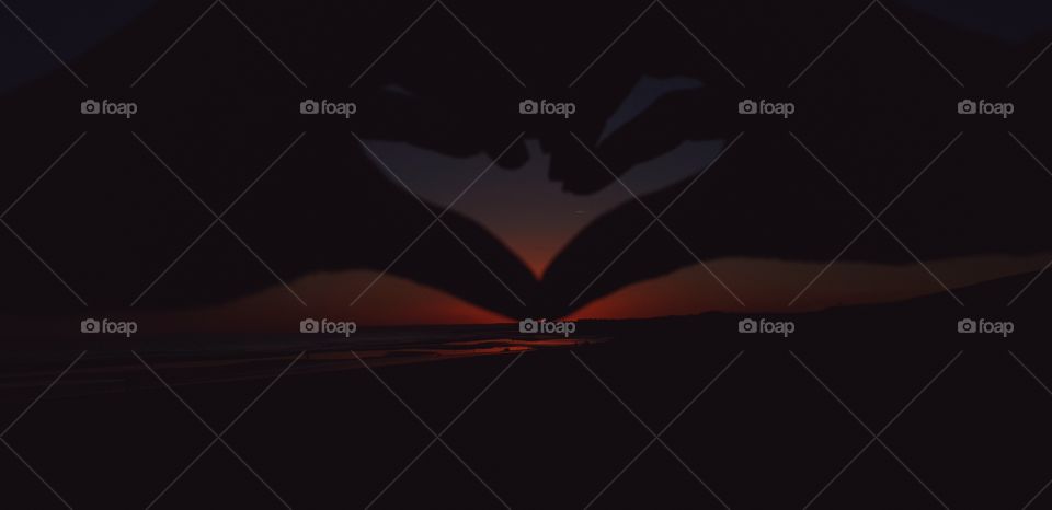 sunset and shillouete