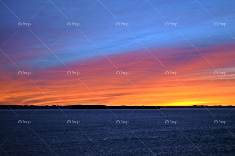 Sunset on the Atlantic Ocean