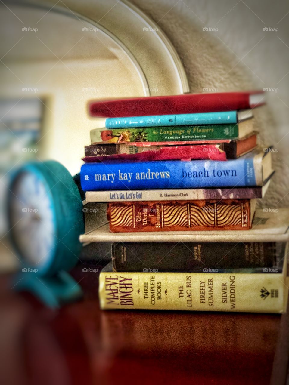 Lifestyle Photography! Books, Clock, Reflections