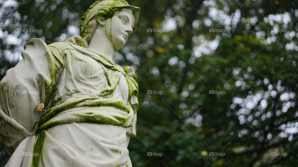 Statue at a cemetery in Antwerp