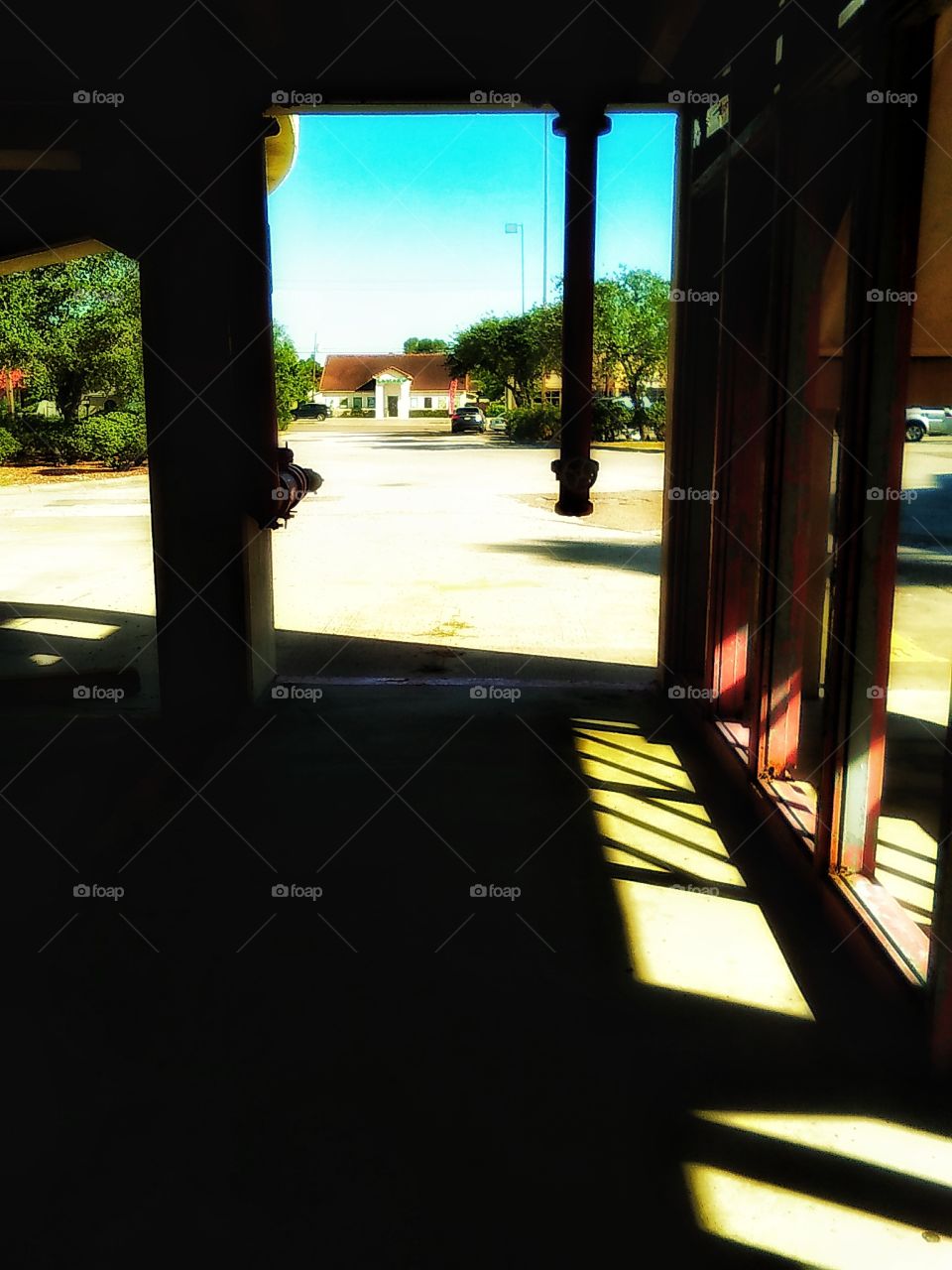 Shadows At Parking Garage