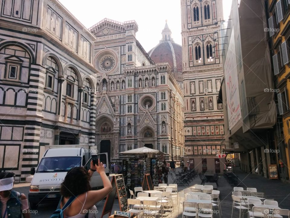 posando en Italia, Florencia