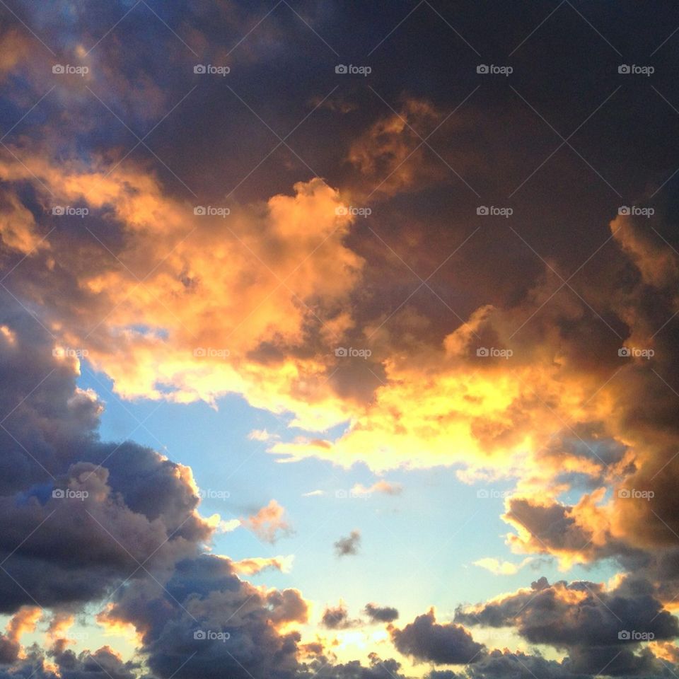 sky sunset clouds colors by omiata