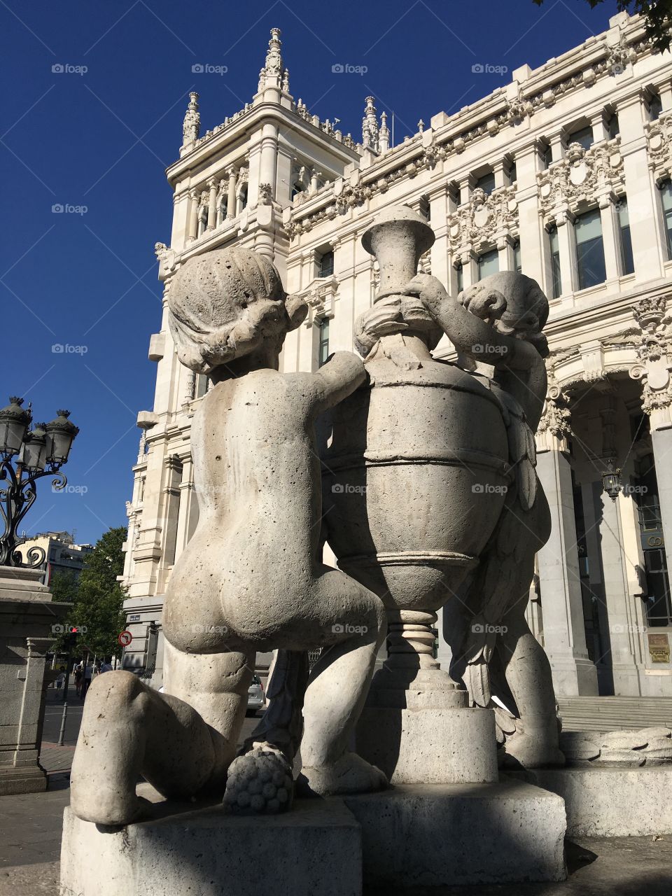 Statues in the streets of Spain 