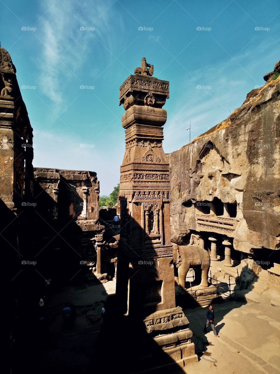 Ellora - Architectural -  Stambh tower - Tourism