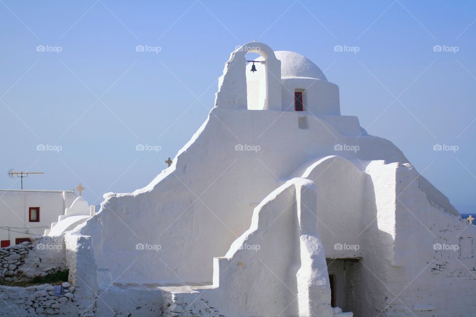 A little church on Mykonos island, Greece 