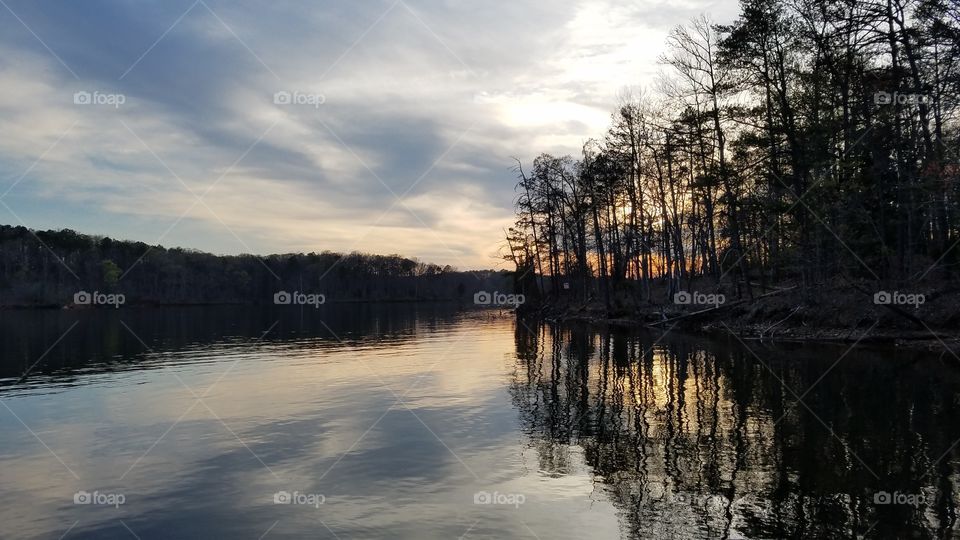 reflections at dusk.